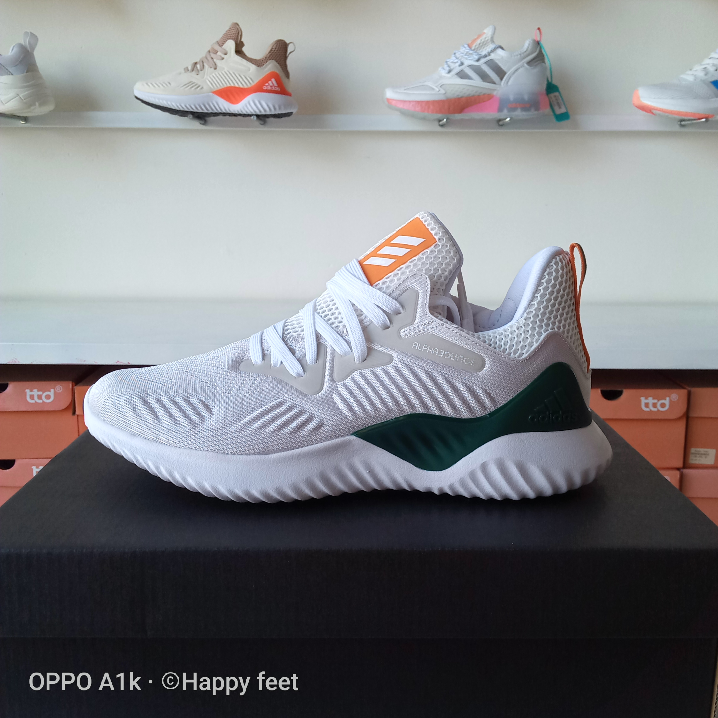 Giày Adidas Alphabounce Beyond xám xanh