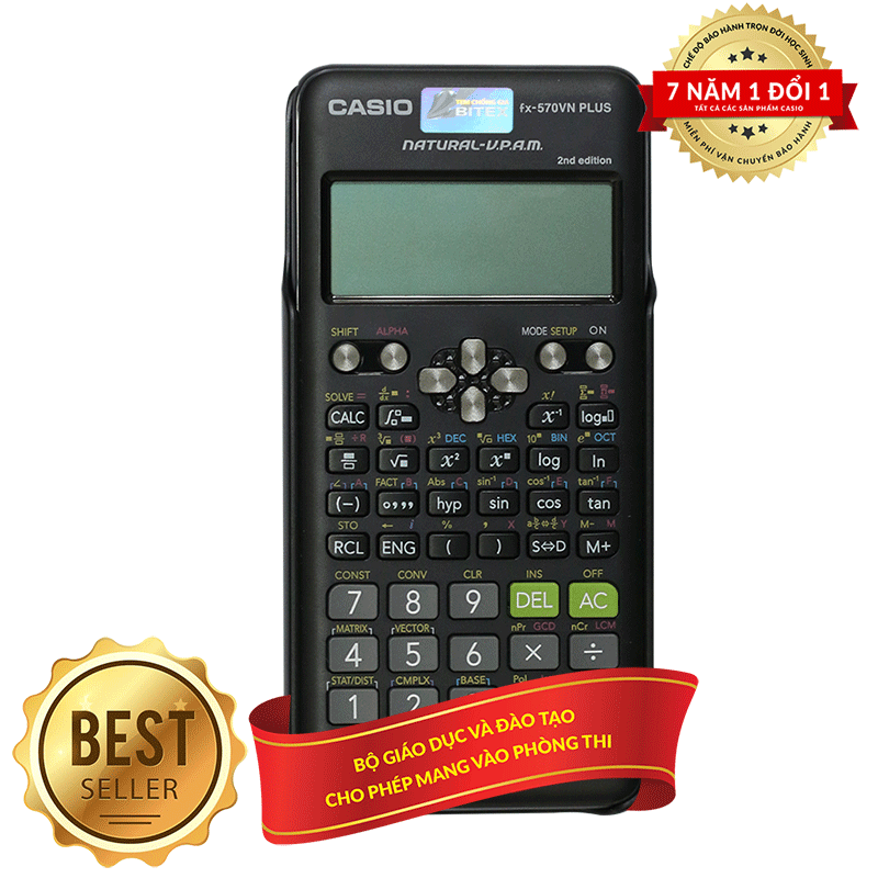 [HCM]Máy tính học sinh casio FX 570VN PLUS