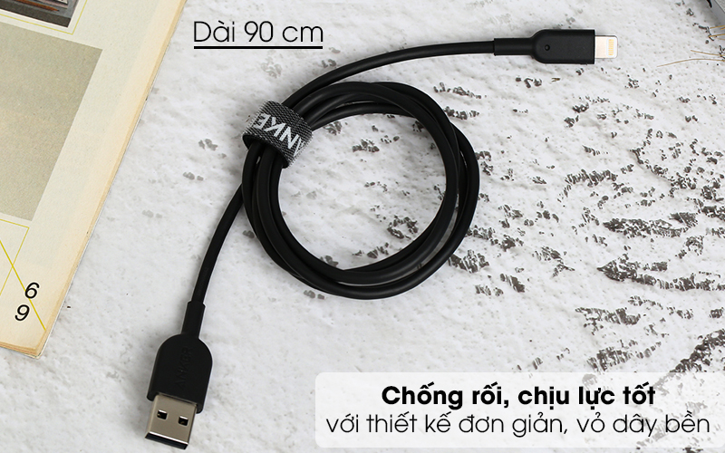 Cáp Lightning MFI 0.9m Anker Powerline II A8432 ( Like New )