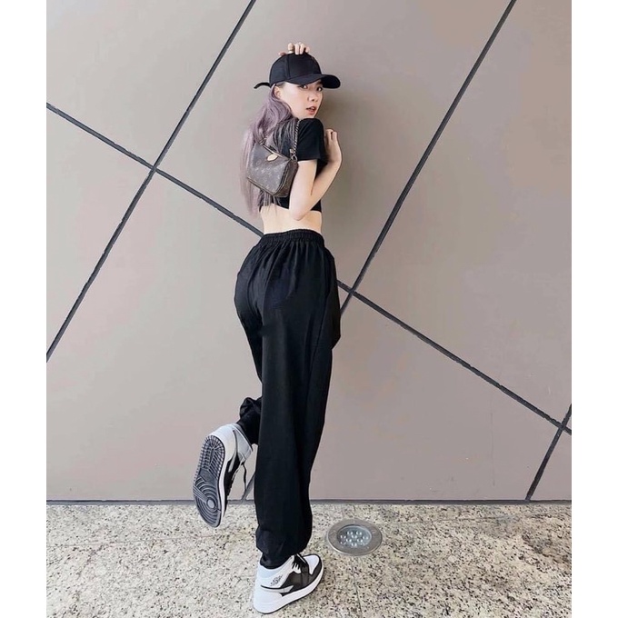 Quần Jogger- Quần Bom Bo Chun Cá Tính vải da cá