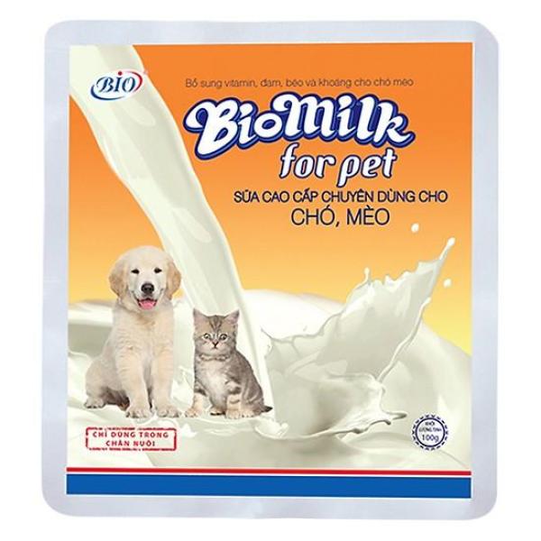Sữa bột dinh dưỡng cho chó/mèo con BIOMILK 100gr