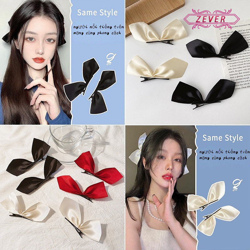 Kẹp Tóc Nơ Nhỏ Phong Cách Hàn Quốc Mới