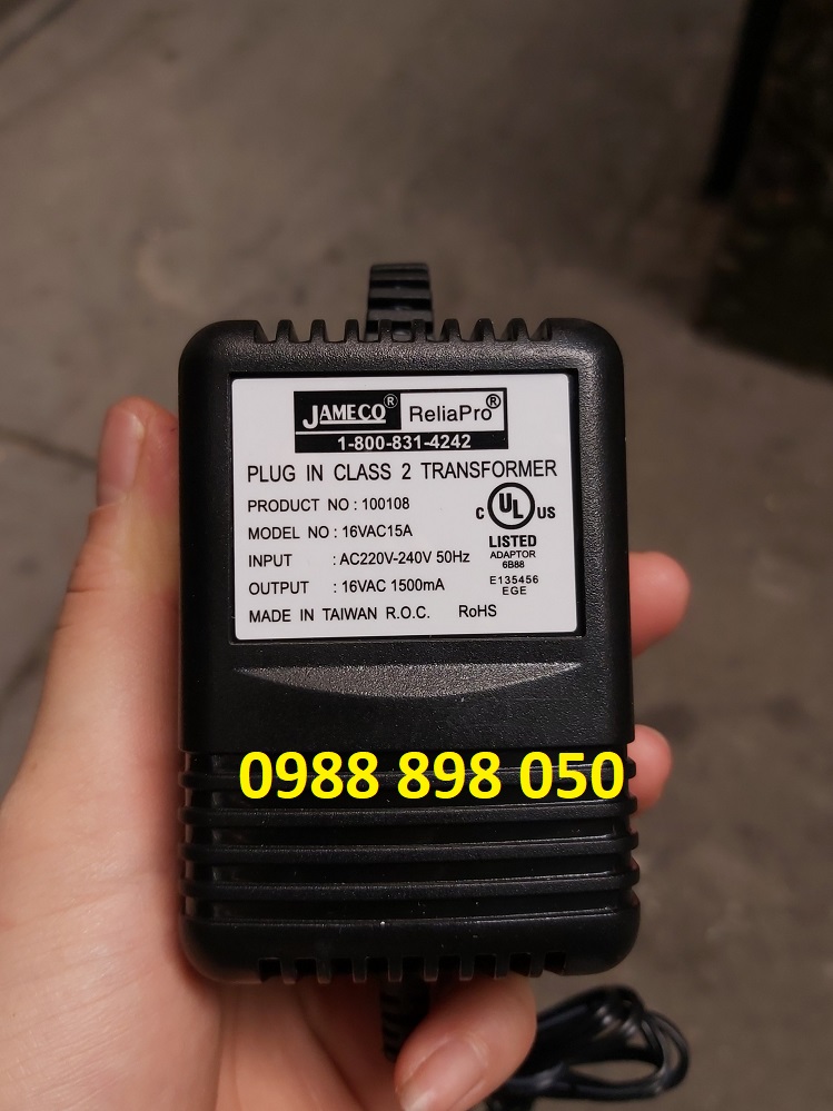 Bộ chuyển đổi ac 220v sang ac 16v 1500ma