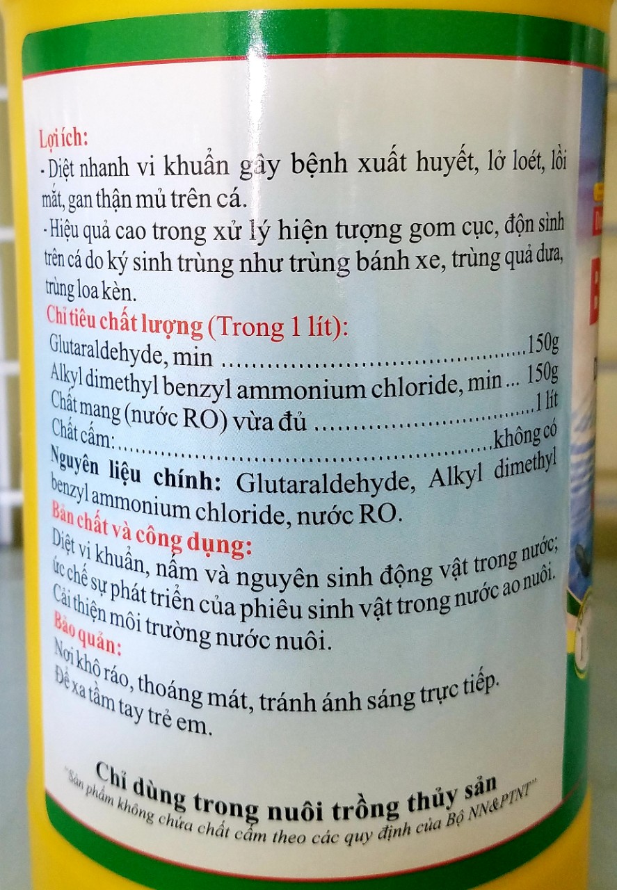 Thuốc CÁ - BIOXIDE 150 - Chai Nhựa 1 Lít  - Cty SanDo