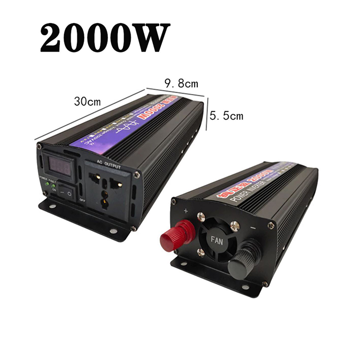 Máy kích điện sin chuẩn 12v Lên 220V - 2000W