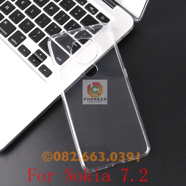 Ốp lưng Nokia 7.2 nokia 6.2 dẻo trong suốt, dẻo đen (mới nhất)