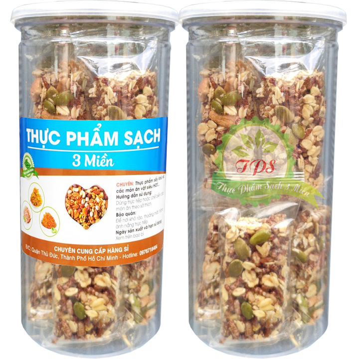 250g Thanh Cơm Gạo Lức Ngũ Cốc Siêu Hạt Hiệu TPS
