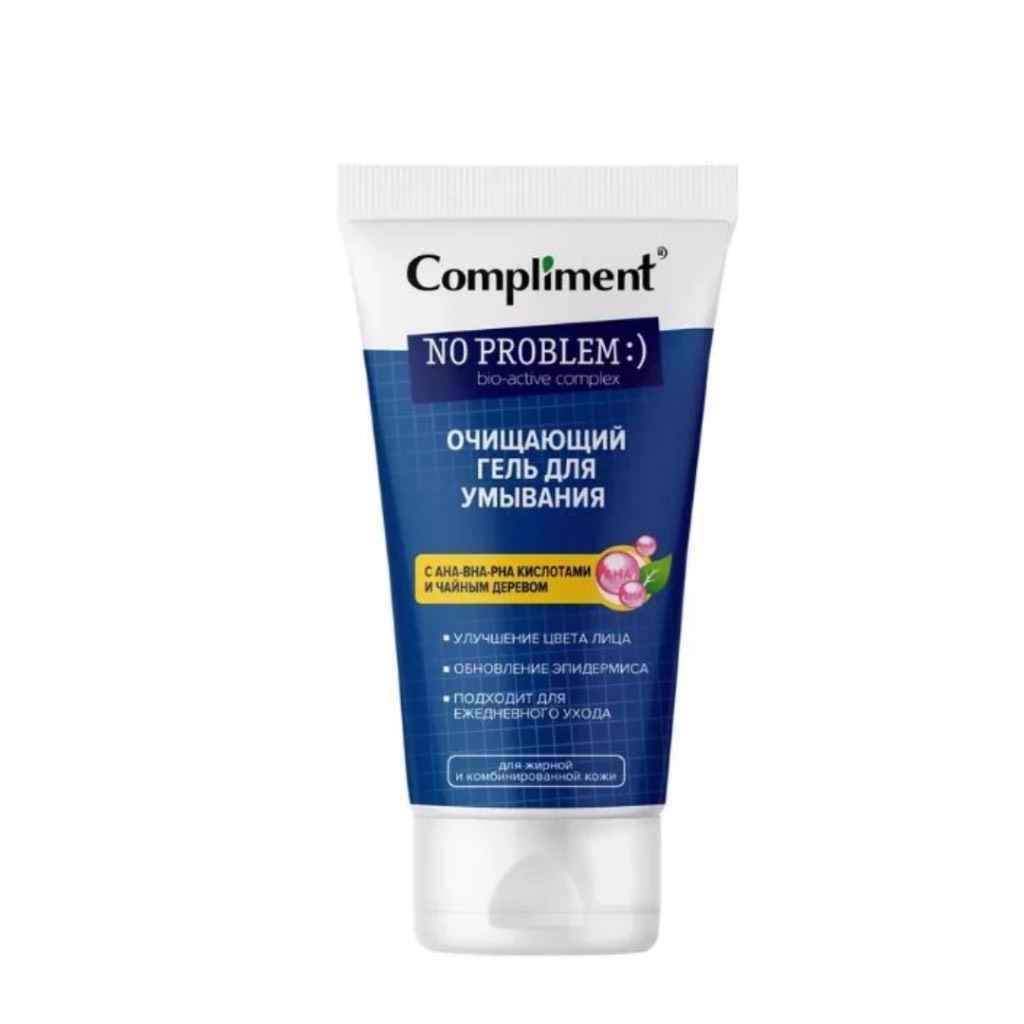 Gel Rửa Mặt Compliment No Problem - Làm Sạch Sâu, Giảm Mụn 200ml
