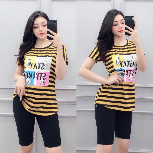 SÉT BỘ ĐỒ LỬNG NỮ THUN COTTON THỜI TRANG MỚI NHẤT HÈ