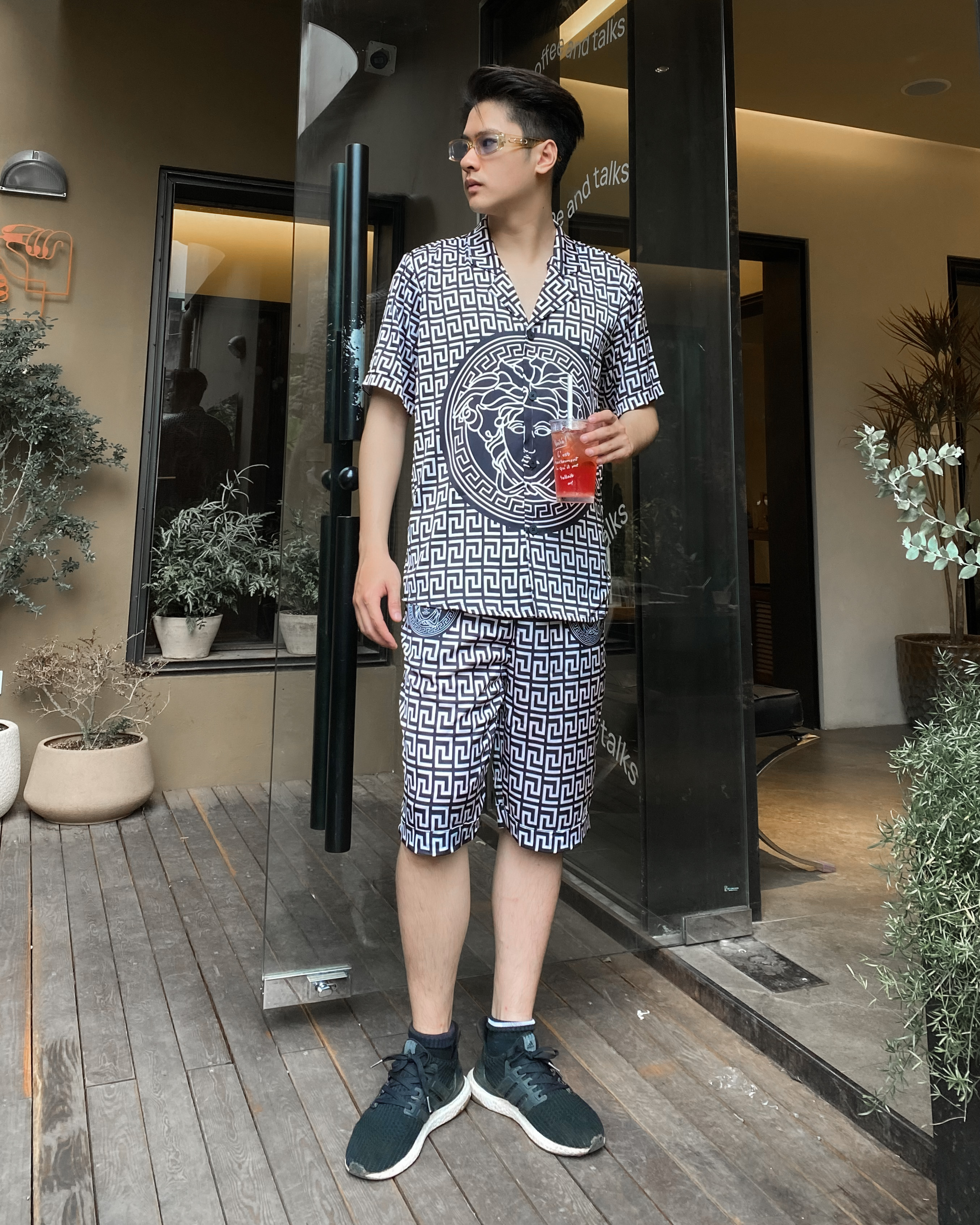 Bộ đồ ngủ Pijama lụa  mát mịn, họa tiết tinh tế