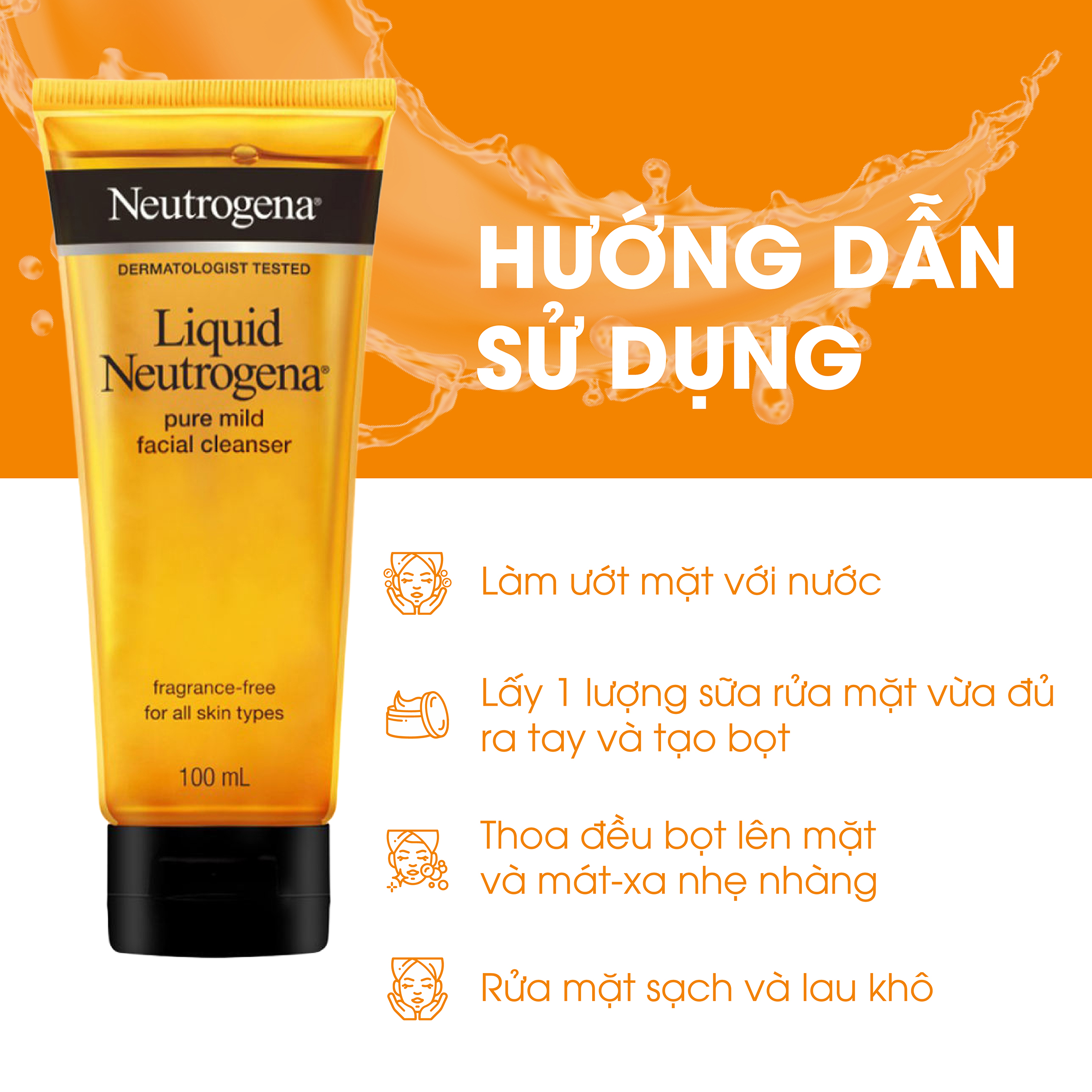 Nước rửa mặt Neutrogena dịu nhẹ 100ml (cho mọi loại da) - 101113250