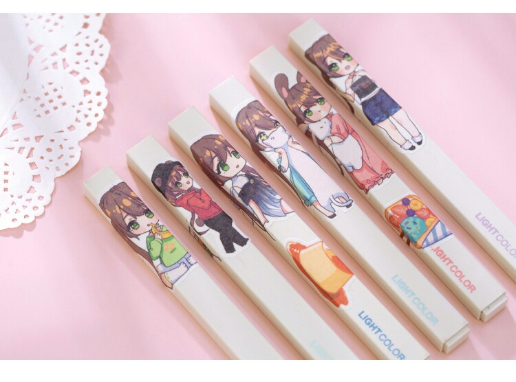 [HCM]Set 40 sticker cô gái đáng yêu trang trí đa dụng (Hàng có sẵn)