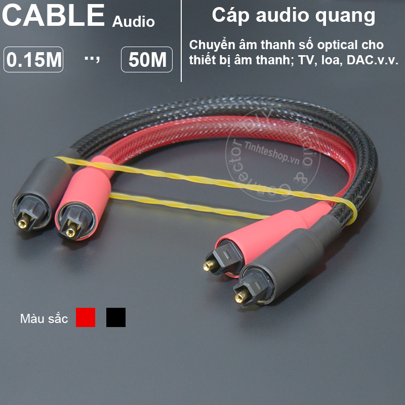DIY toslink digital optical audio cable short 0.15 meter to 1 meter