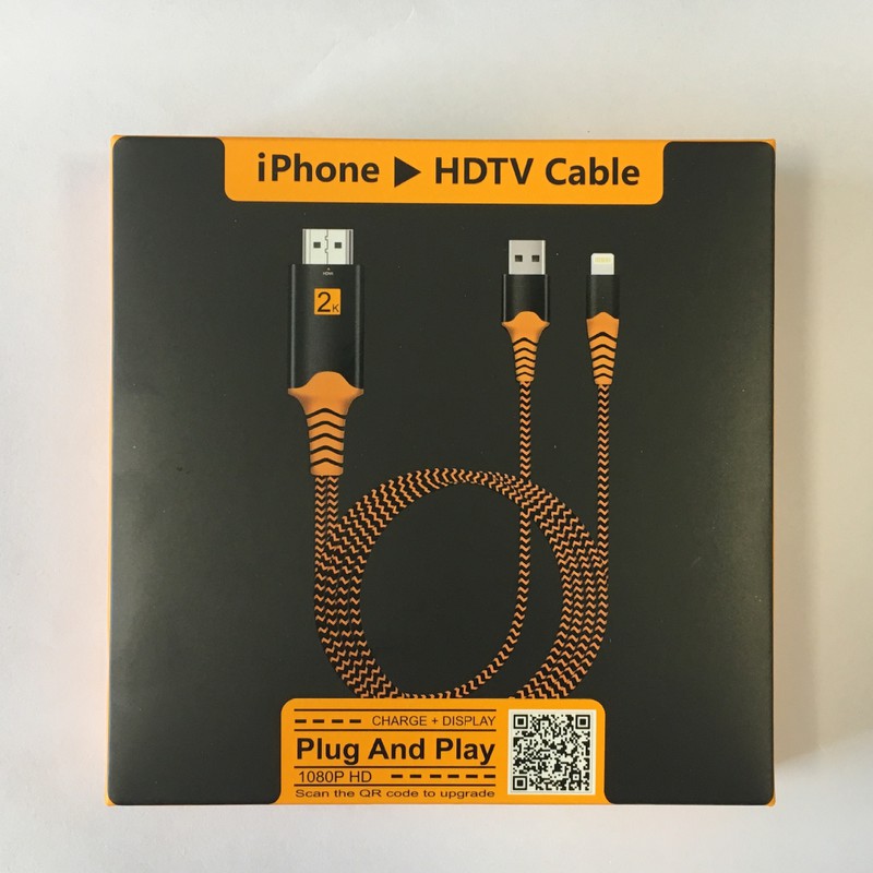 Cáp hdmi fullhd cho iphone, ipad - hỗ trợ ios 12 cao cấp