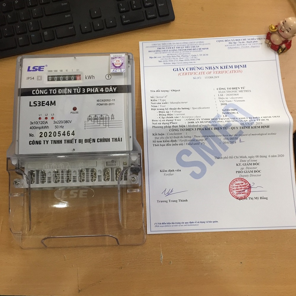 CÔNG TƠ ĐIỆN 3PHA LSE,ĐỒNG HỒ ĐO ĐIỆN 3PHA 4 DÂY KIỂU ĐIỆN TỬ MODEL:LS3E4M