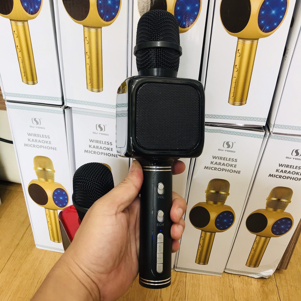 Micro Hát Karaoke - Mic Hát Không Dây Bluetooth
