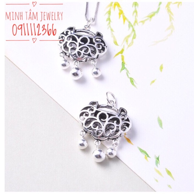 Khoá trường mệnh bạc Thái S925