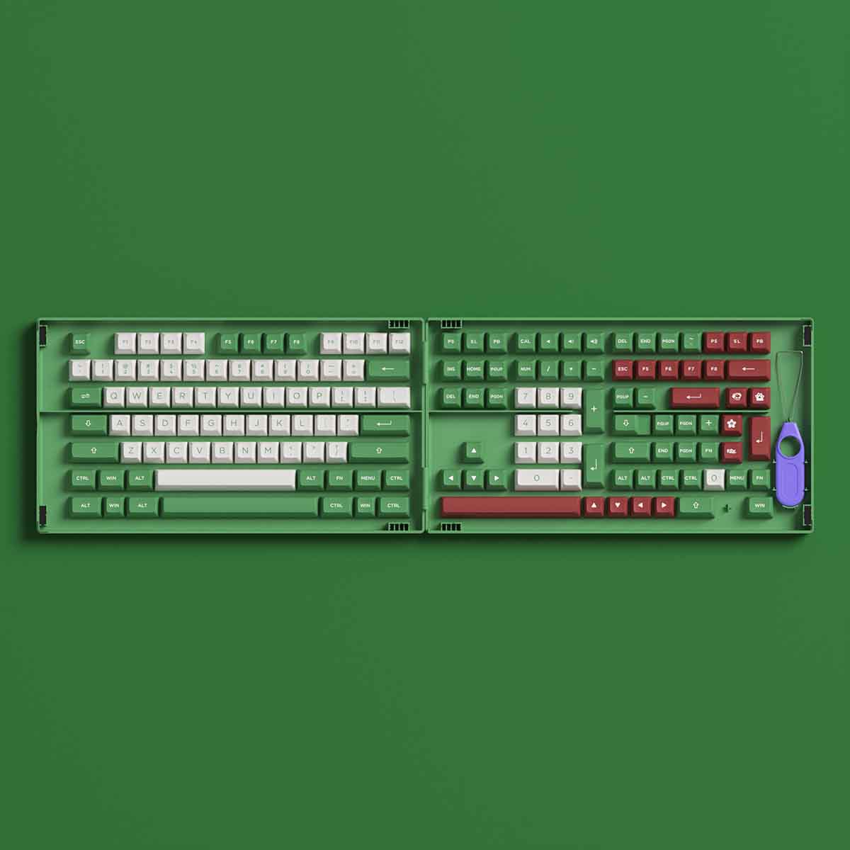 AKKO Keycap set – Matcha Red Bean (PBT Double-Shot/ ASA profile/ 158 nút)
