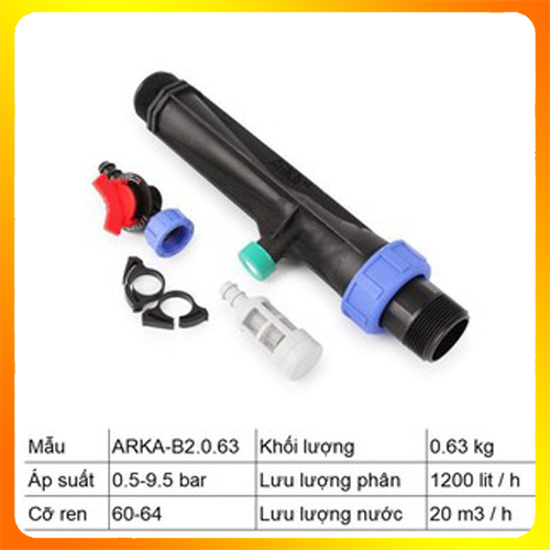 Bộ Châm Phân Bón Phân Hút Phân Tự Động Phi 21 27 34 48 60