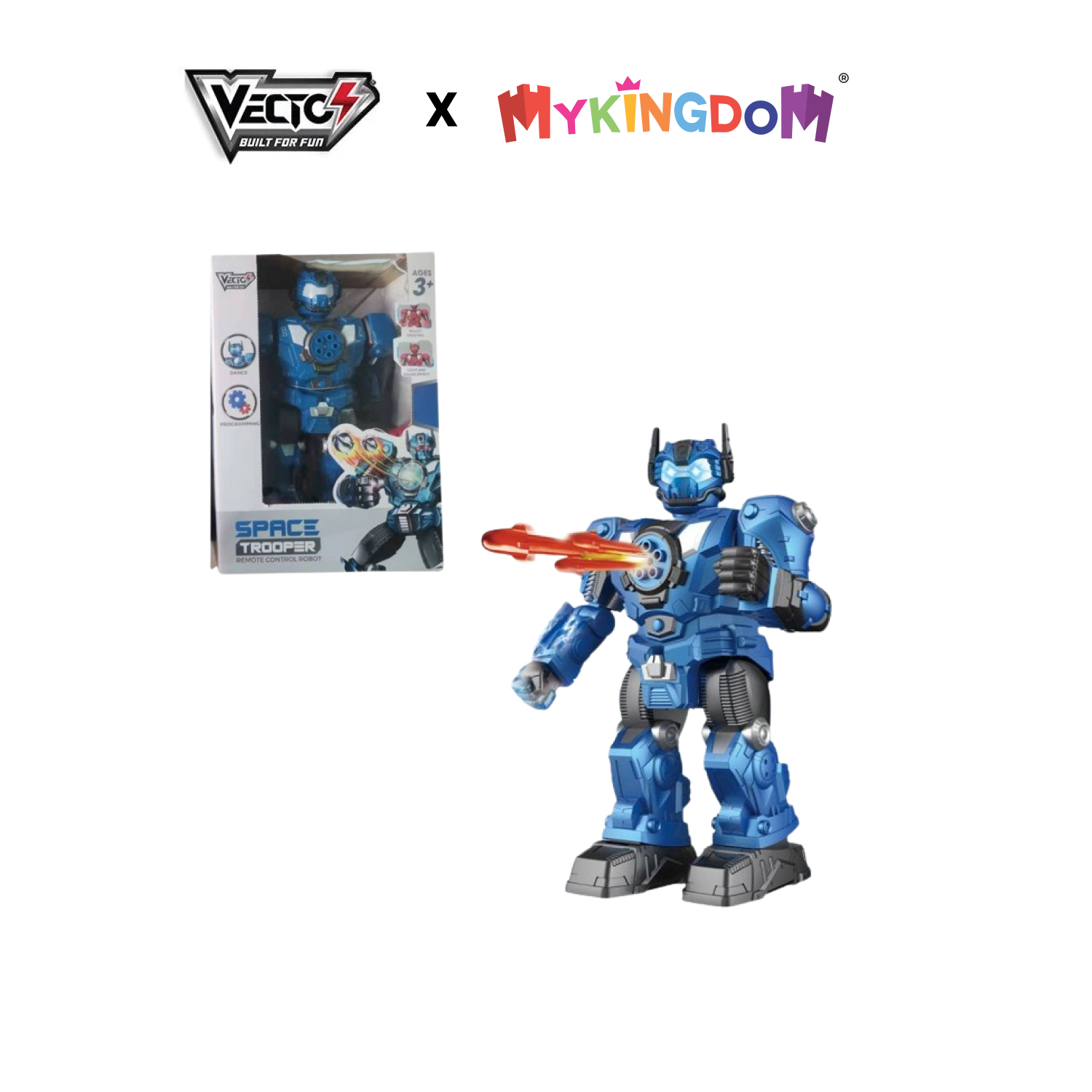 Đồ chơi vecto robot điều khiển từ xa chiến binh không gian xanh dương vt27110/bl
