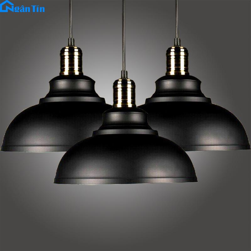 Bộ 3 đèn thả trần trang trí nhà quán cà phê THCN90 Ngân Tin (Tặng kèm 3 bóng Led Edison 4W ánh sáng vàng)