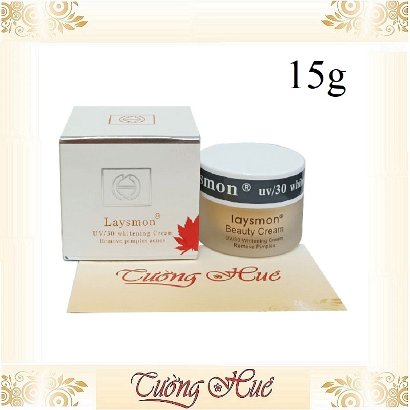Kem laysmon dưỡng trắng chống nắng uv/30 whitening cream - 15g - nắp nhựa.