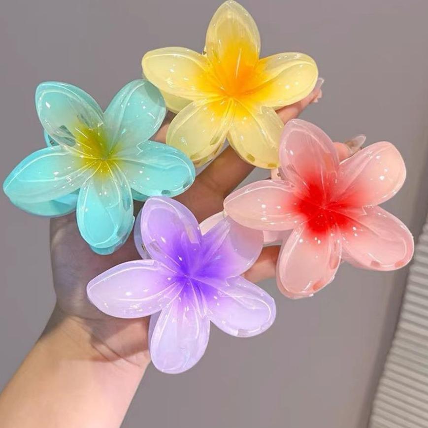 [GIFT - MÀU NGẪU NHIÊN] Kẹp tóc hoa sứ nhiều màu sắc loại lớn 8cm