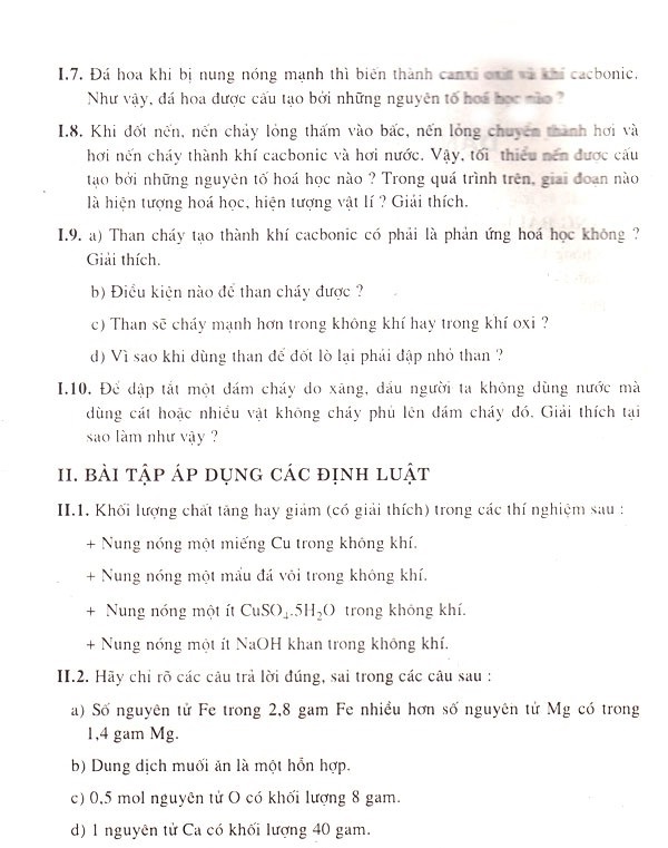 Bồi Dưỡng Hóa Học Trung Học Cơ Sở