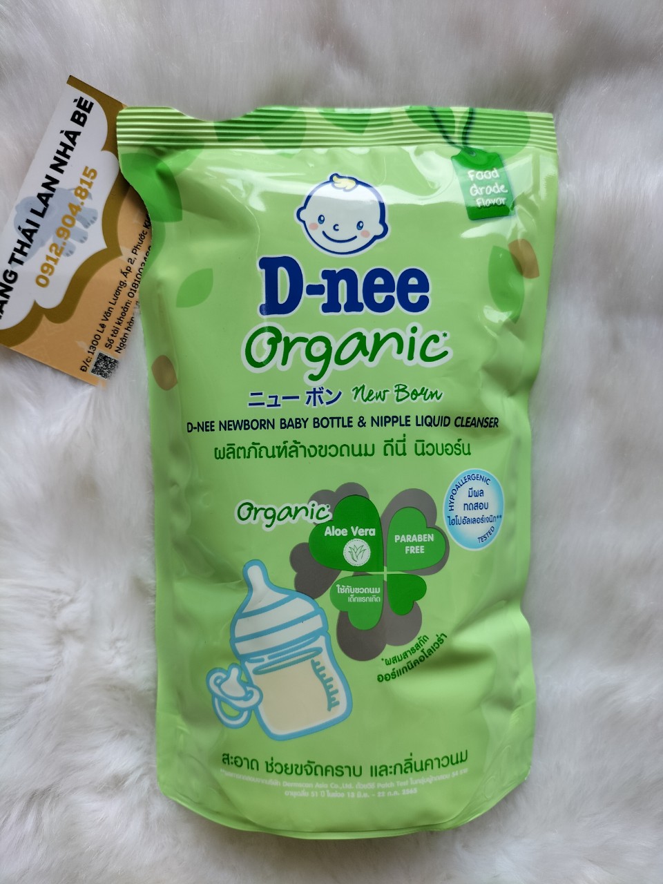 Nước rửa bình sữa Dnee Thái Lan bịch 550ml- Súc bình sữa