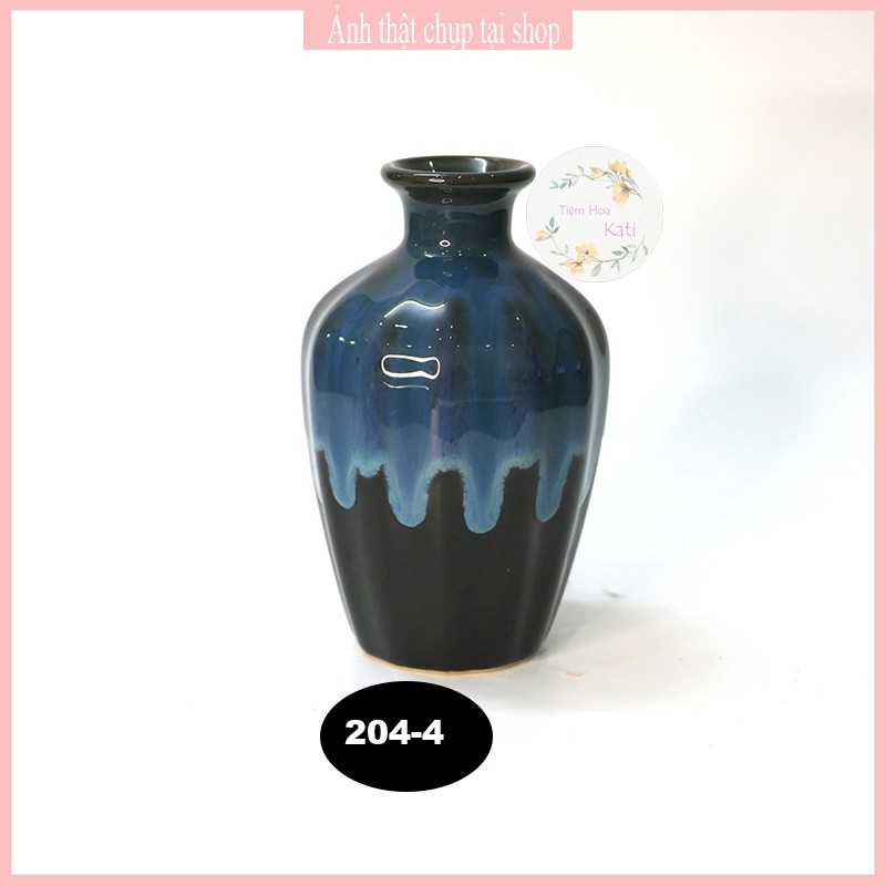 BÌNH GỐM - Lọ gốm trang trí - decor - bát tràng- [204]