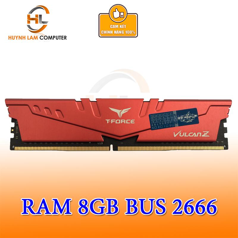 Ram 8GB Teamgroup T-Force Vulcan Z DDR4 2666MHZ Networkhub Phân phối - Tặng Chuột Gamdias 7309 Trị Giá 450K 3200DPI