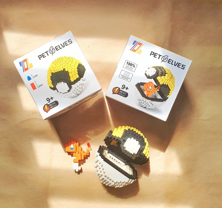 Mô hình lắp ghép Pokemon dạng Pokeball