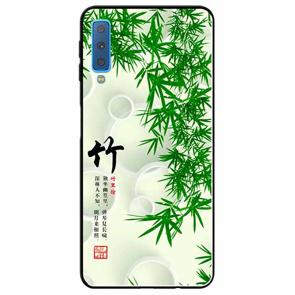 Ốp lưng dành cho samsung a7 2018 mẫu thư pháp lá tre
