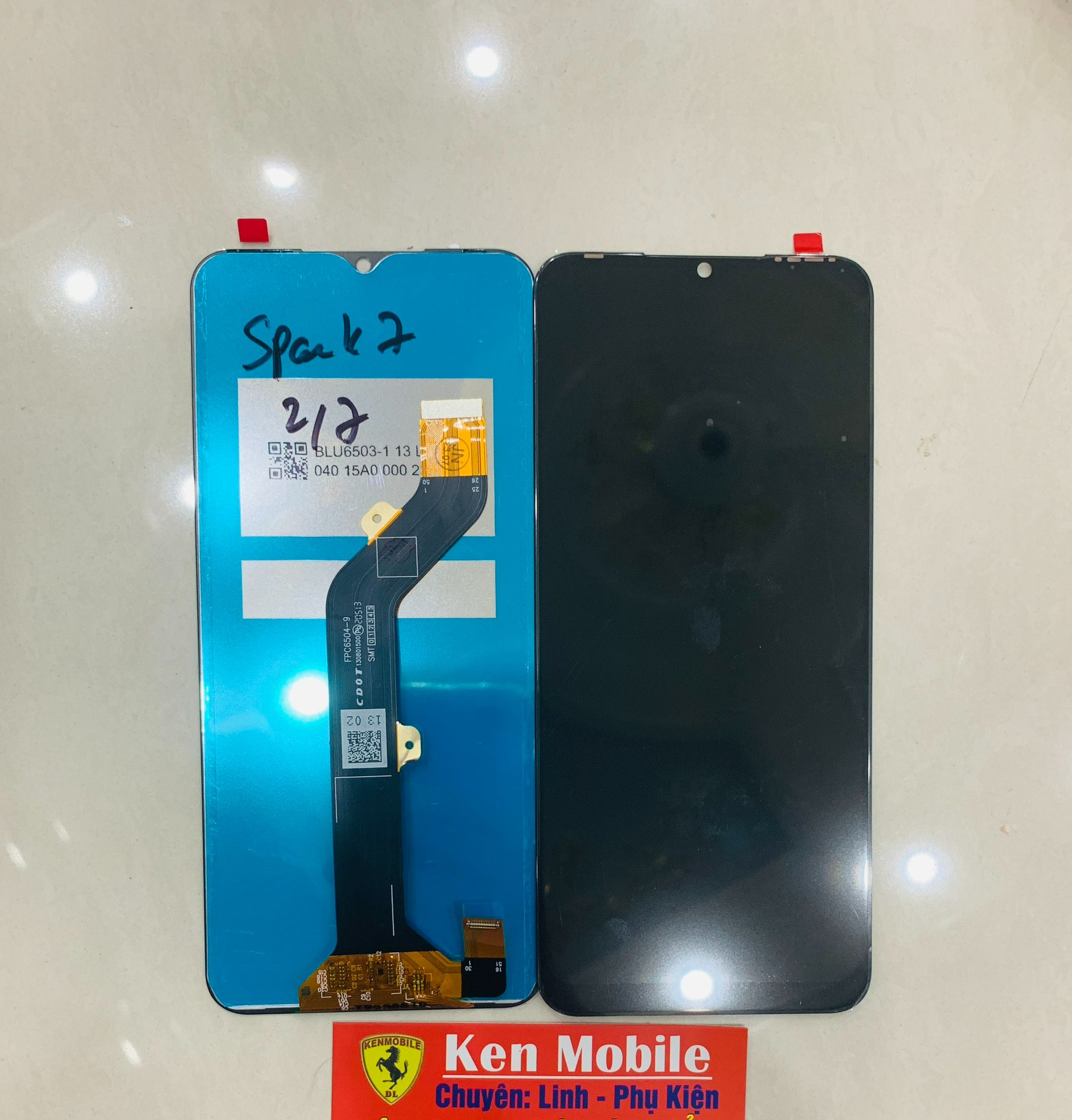 Màn Hình Tương Thích TECNô Spark 7 / Spark 7T / Vision 1 Pro, l6502, Loại ZIN (tặng keo dán + cường lực)