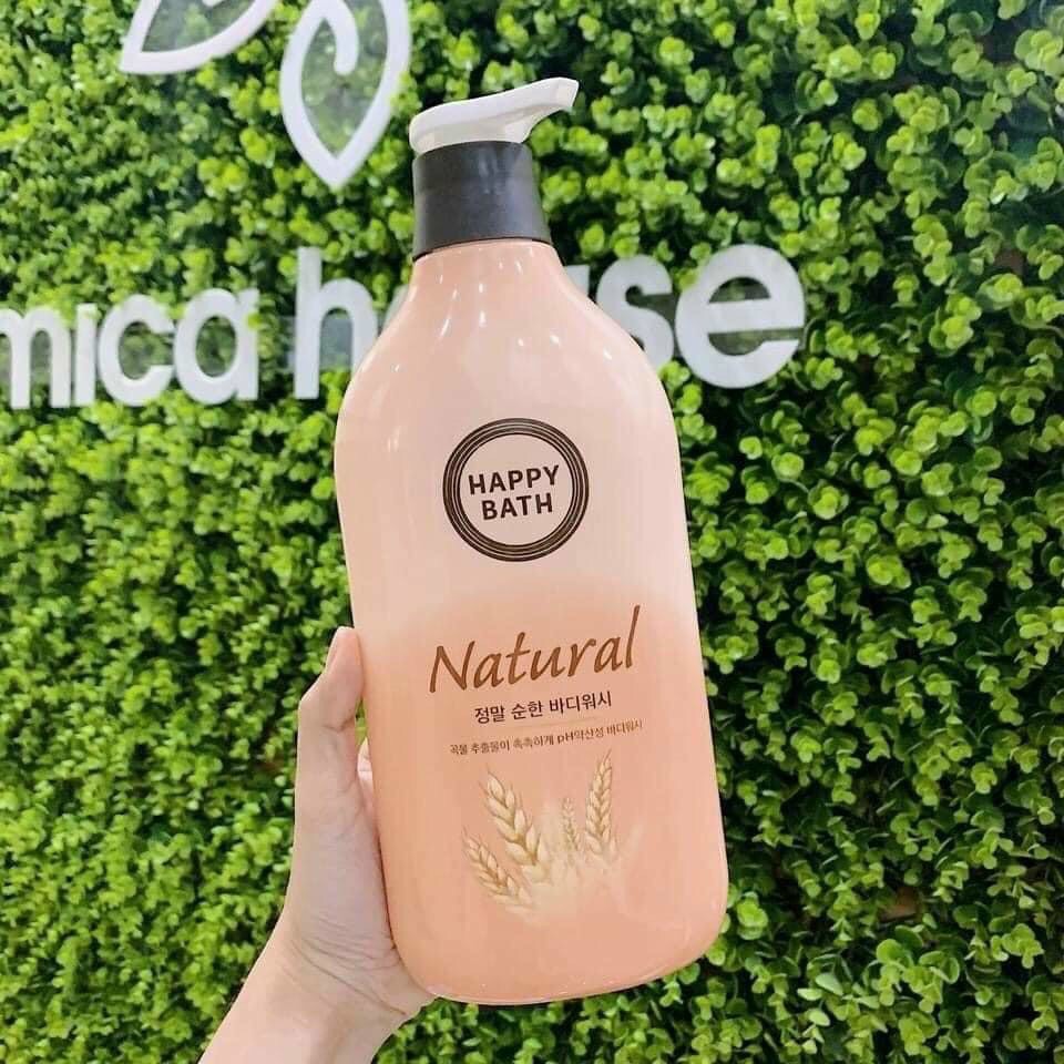 [HCM]SỮA TẮM LÚA MẠCH HAPPY BATH NATURAL CHÍNH HÃNG