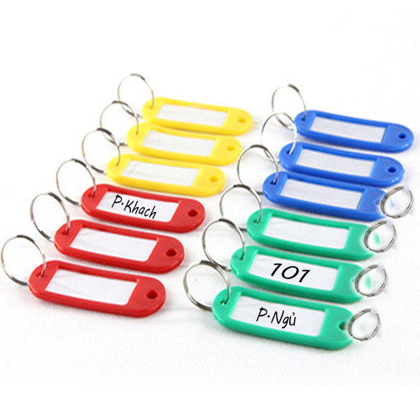 Thickened metal key plate key ring storage can be marked key board classification management key ring buckle key string