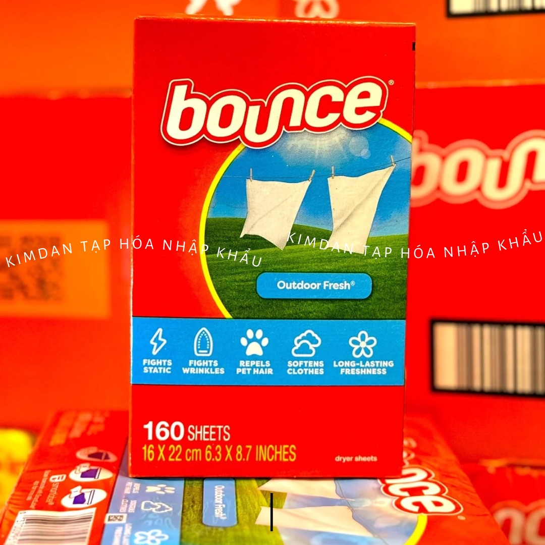 [NHẬP KHẨU MỸ/HỘP 400 TỜ] GIẤY THƠM QUẦN ÁO BOUNCE