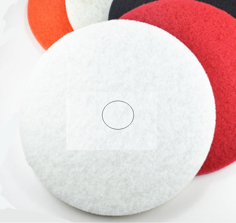 Pad chà sàn, đánh bóng. miếng chà sàn vệ sinh, đánh bóng đỏ / trắng 17inch