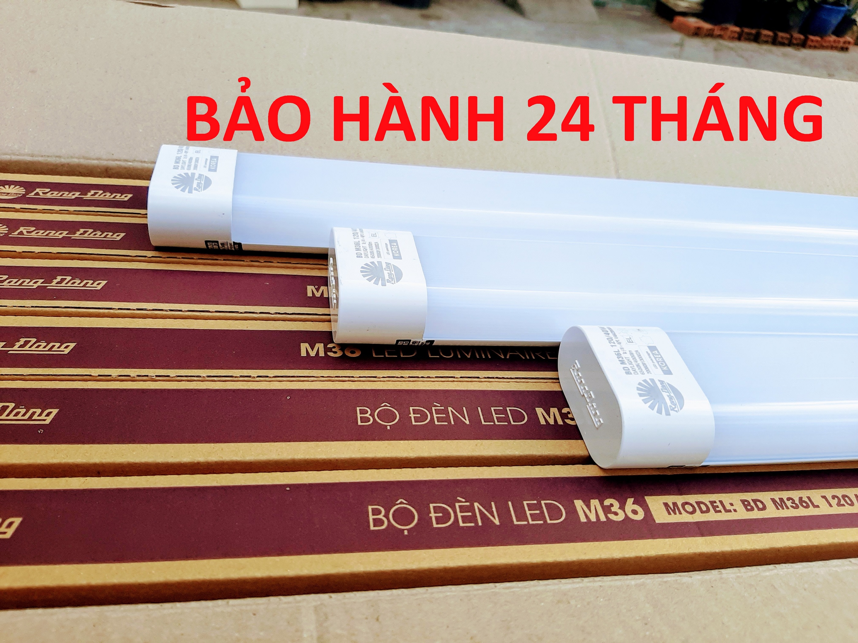 3 Bộ đèn Led bán nguyệt Rạng Đông 40W M36 dài 1m2 siêu sáng siêu bền chắc.