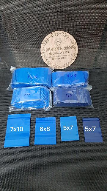 gói 100 túi zip xanh dương chọn size