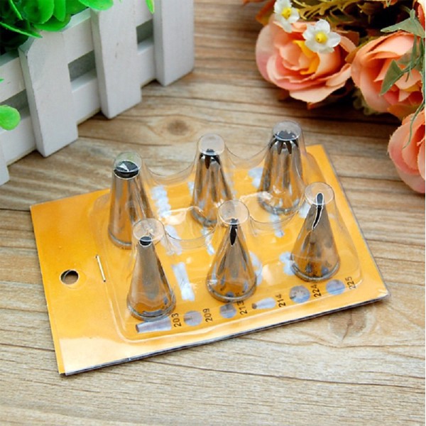 Bộ vỉ 6 đuôi bắt kem cơ bản kèm chốt giữ mẫu 2