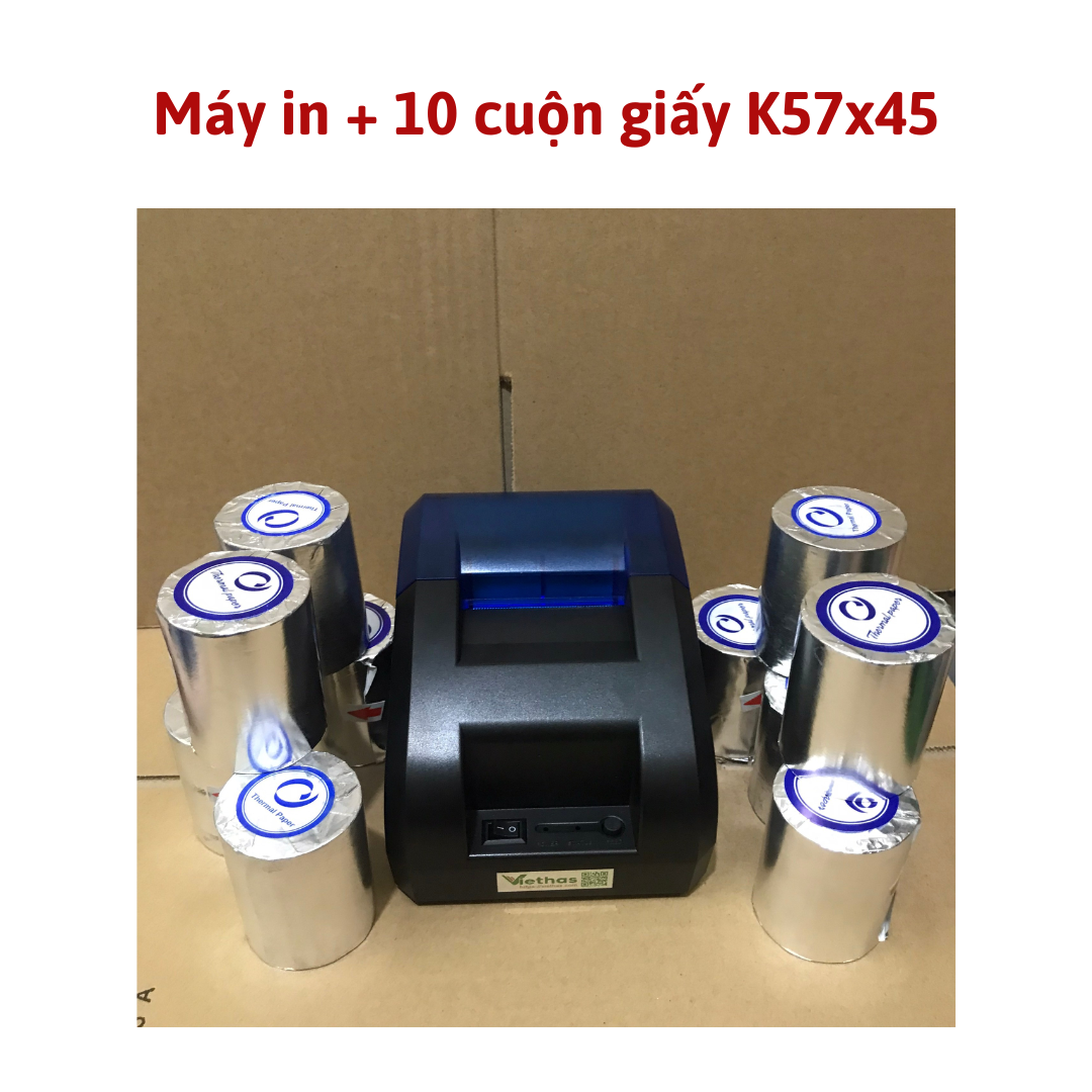 Máy in hóa đơn xprinter wnn58 kết nối cổng usb + bluetooth
