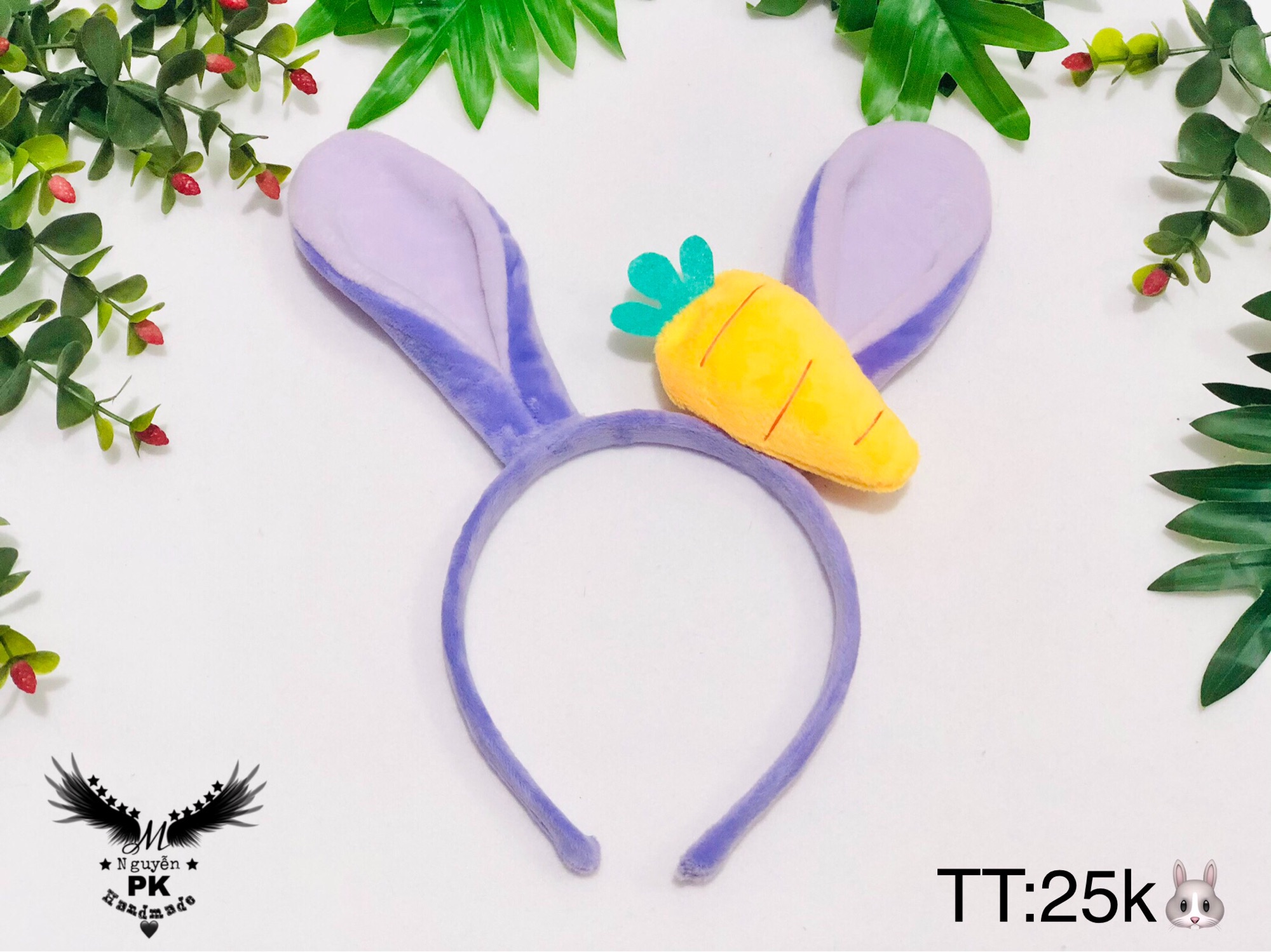 Cài tóc tai thỏ cà rốt 🥕