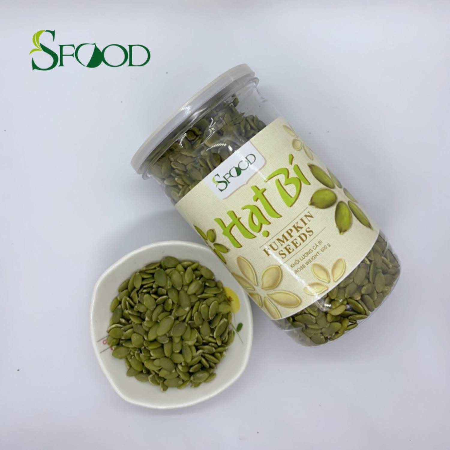 Hạt bí tách vỏ Sfood 500gram