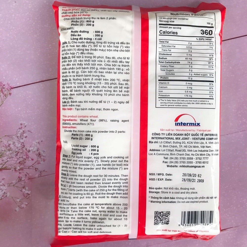 Bột Vỏ bánh nướng trung thu Mikko 1kg