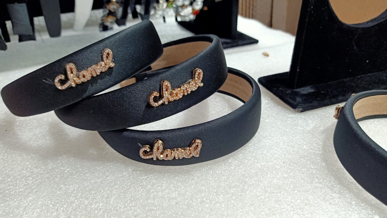 Băng Đô Lụa Cao Cấp, Băng Đô Lụa Gắn Logo C.h.a.n.e.l