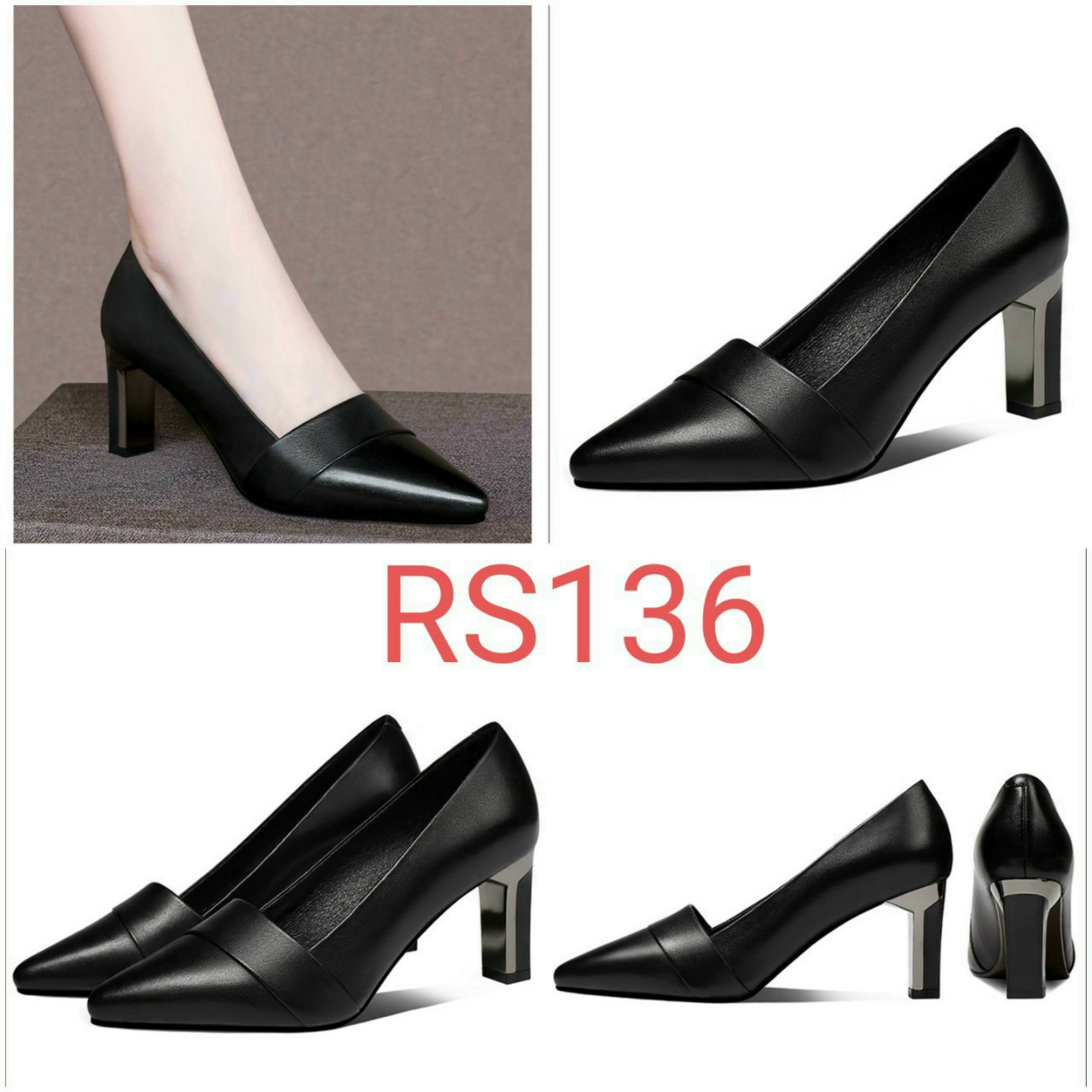 Giày cao gót 7cm, RS136 (có hình thật)