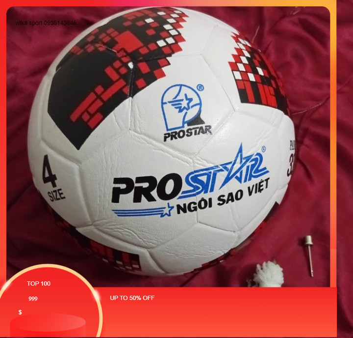 BÓNG ĐÁ CAO SU - BANH ĐÚC PROSTAR ( Màu ngẫu nhiên )