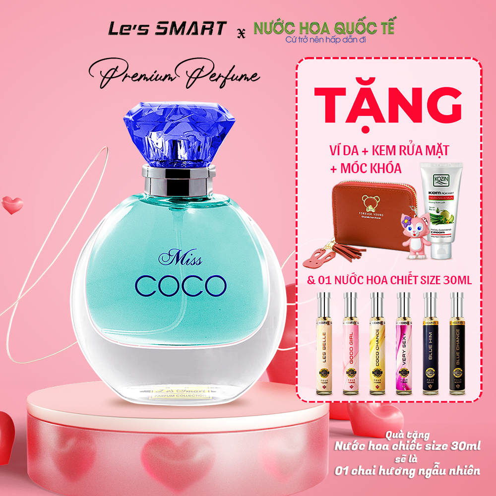 🎁 Nước hoa nữ chính hãng thơm lâu, Dầu Thơm mùi ngọt ngào nữ - Nồng độ EDP dung tích 50ml - Miss COCO Nuochoaquocte