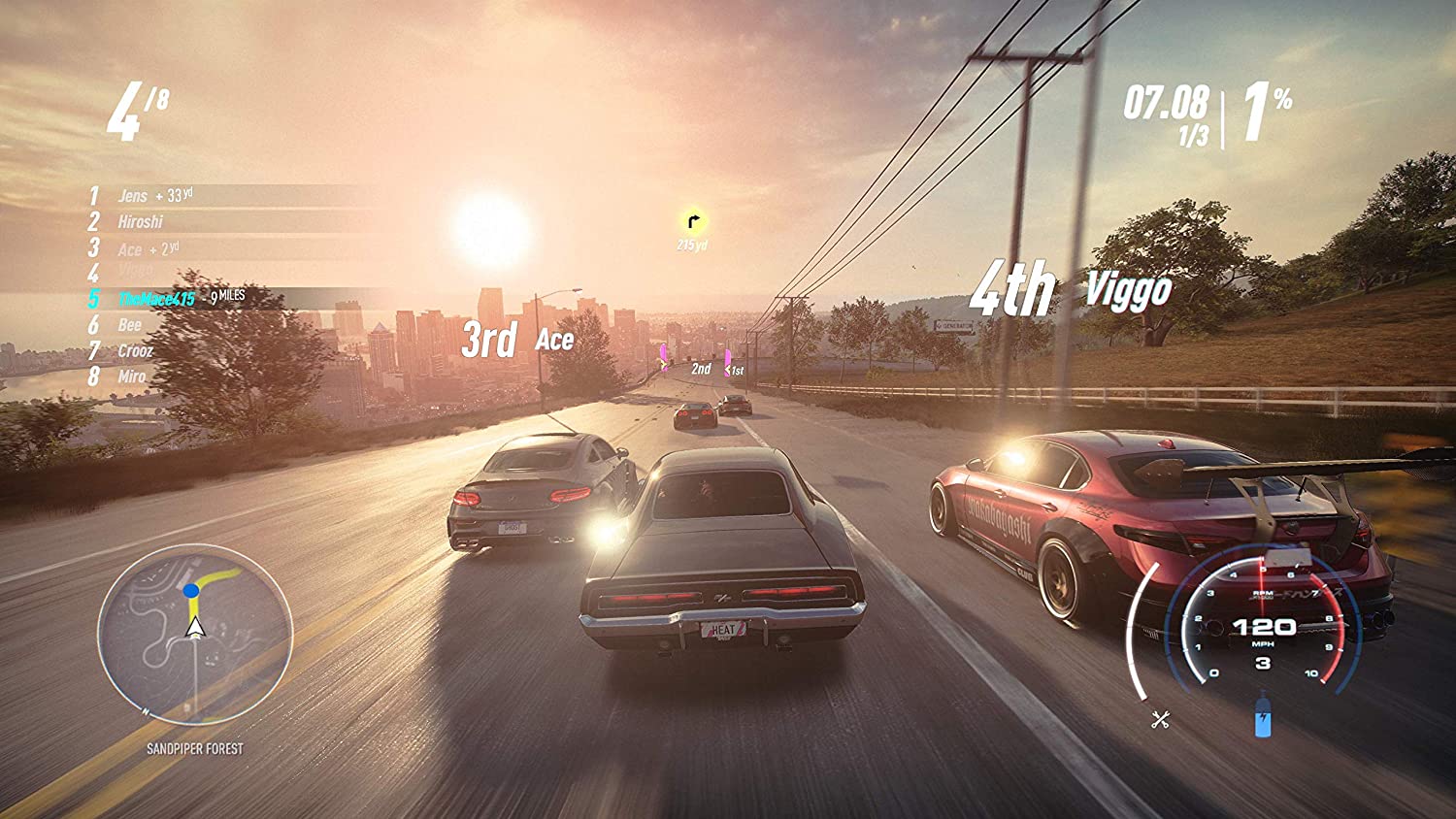 Đĩa Game PS4 Need For Speed Heat Hệ US - Playstation 4